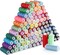 Sewing Thread Set 100 Color 250 Yards Each Spool Polyester Thread Kit with 10 Sewing Needles, 2 Needle Threader, Yarn Scissors, Stripper and Pearl Needle for Hand or Machine Sewing